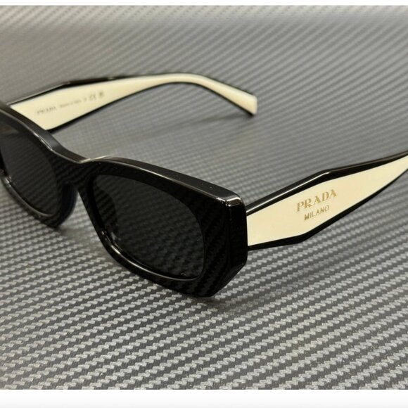 PRADA Black Grey Women\'s 53 mm Sunglasses main image 4